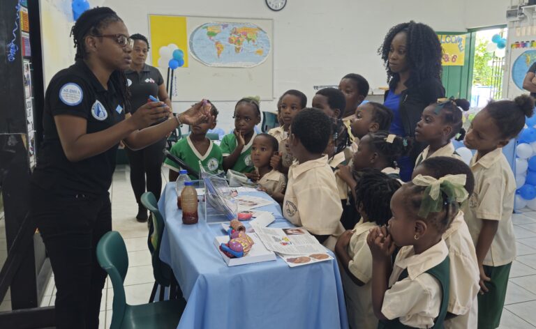 Ministry of Health Engages Youth in Diabetes Prevention Through Mini Health Fair at the Des Barras Primary School