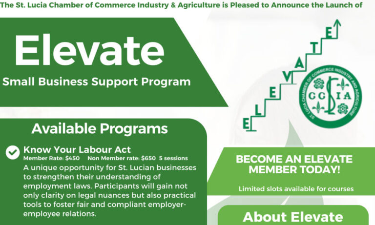 Chamber Launches Revamped ‘Elevate’ Program to Empower Saint Lucia’s Small Businesses