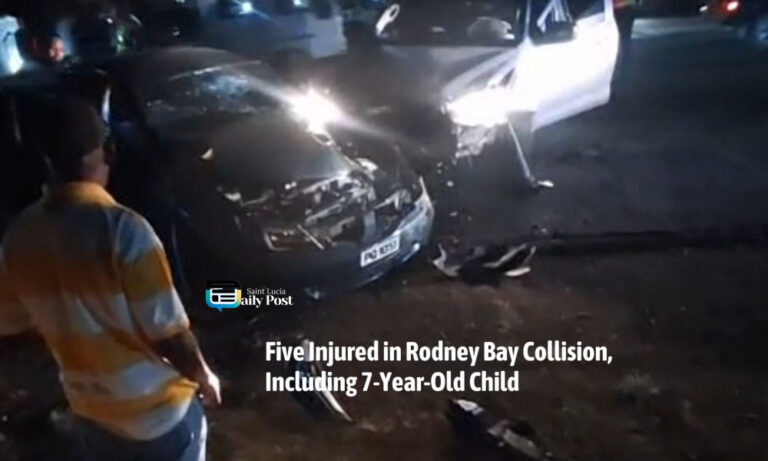 Five Injured in Rodney Bay Collision, Including 7-Year-Old Child