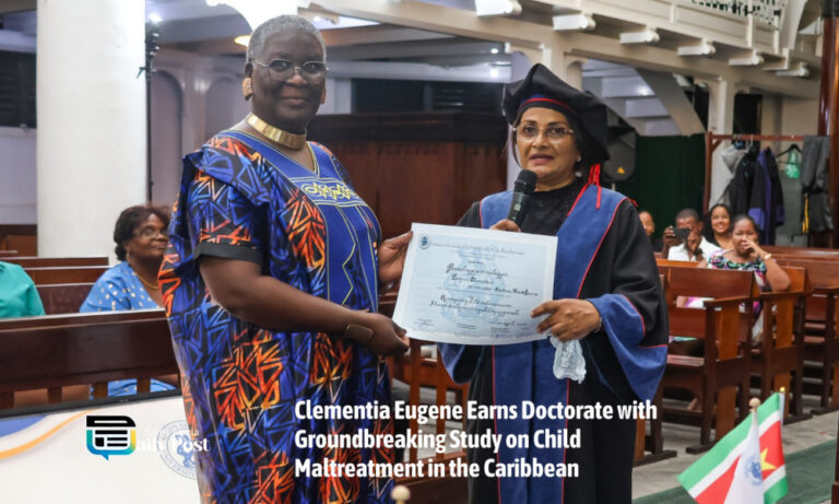Clementia Eugene Earns Doctorate with Groundbreaking Study on Child Maltreatment in the Caribbean