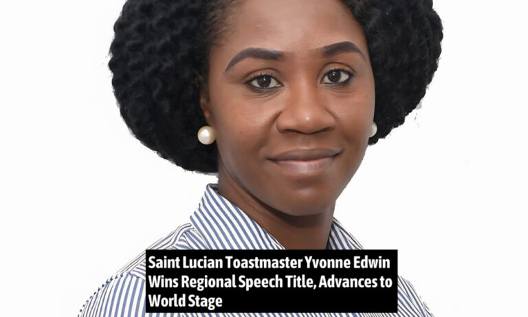 Saint Lucian Toastmaster Yvonne Edwin Wins Regional Speech Title, Advances to World Stage