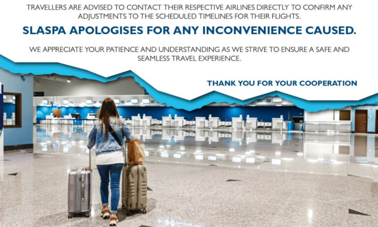 SLASPA Confirms Temporary Airport Closures on June 28 for Nigerian Presidential Visit