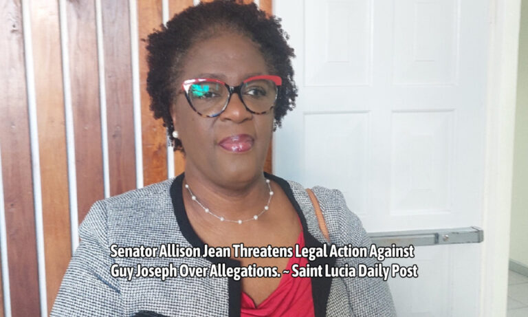 Senator Allison Jean Threatens Legal Action Against Guy Joseph Over Allegations