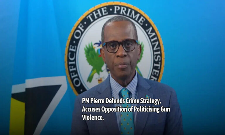 PM Pierre Defends Crime Strategy, Accuses Opposition of Politicising Gun Violence