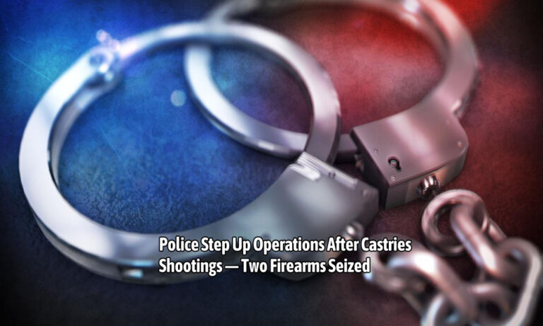 Police Step Up Operations After Castries Shootings — Two Firearms Seized