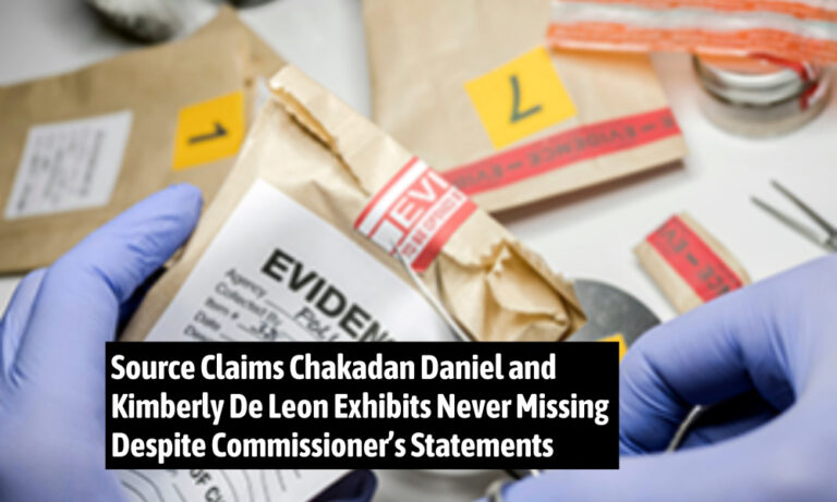 Source Claims Chakadan Daniel and Kimberly De Leon Exhibits Never Missing Despite Commissioner’s Statements