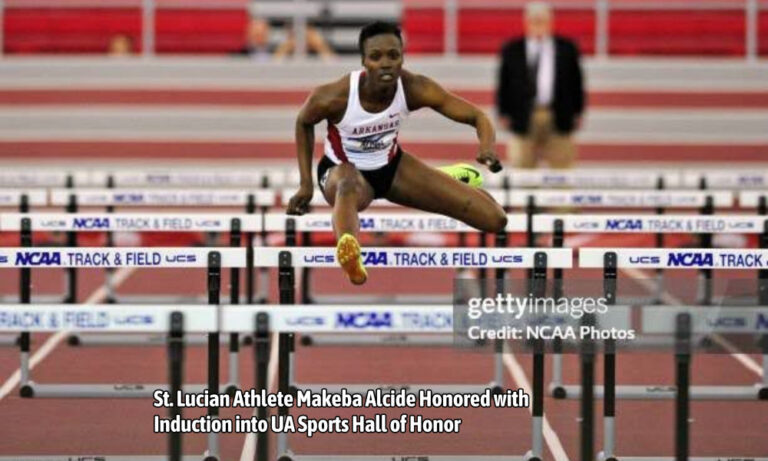 St. Lucian Athlete Makeba Alcide Honored with Induction into UA Sports Hall of Honor