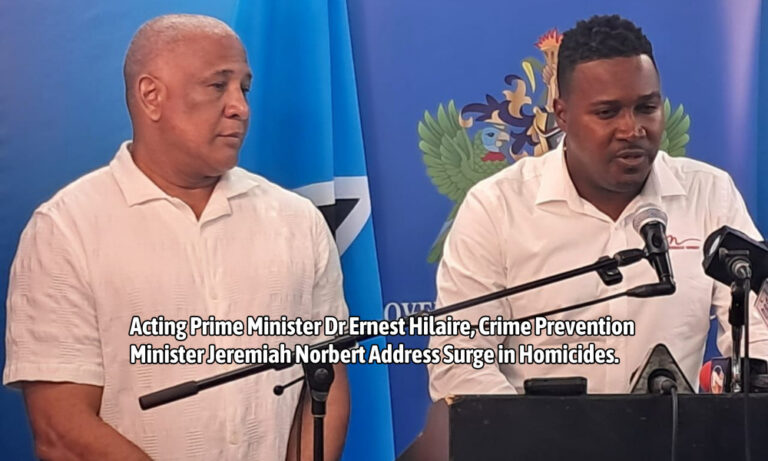 Acting Prime Minister, Crime Prevention Minister Address Surge in Homicides; Government Pledges Full Support for Police