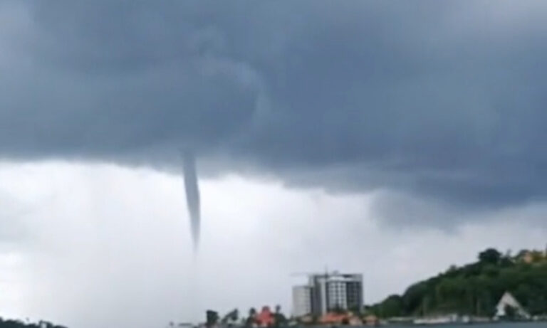 Waterspout Spotted Off Saint Lucia’s Northwestern Coast, No Impacts Reported