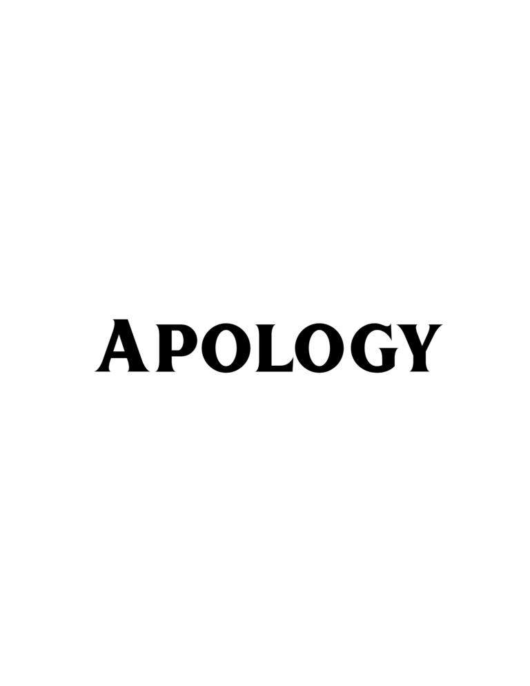 APOLOGY