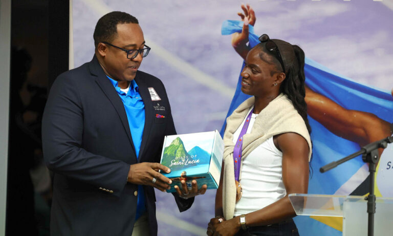 Officials Celebrate Julien Alfred’s Historic World Championships Bronze