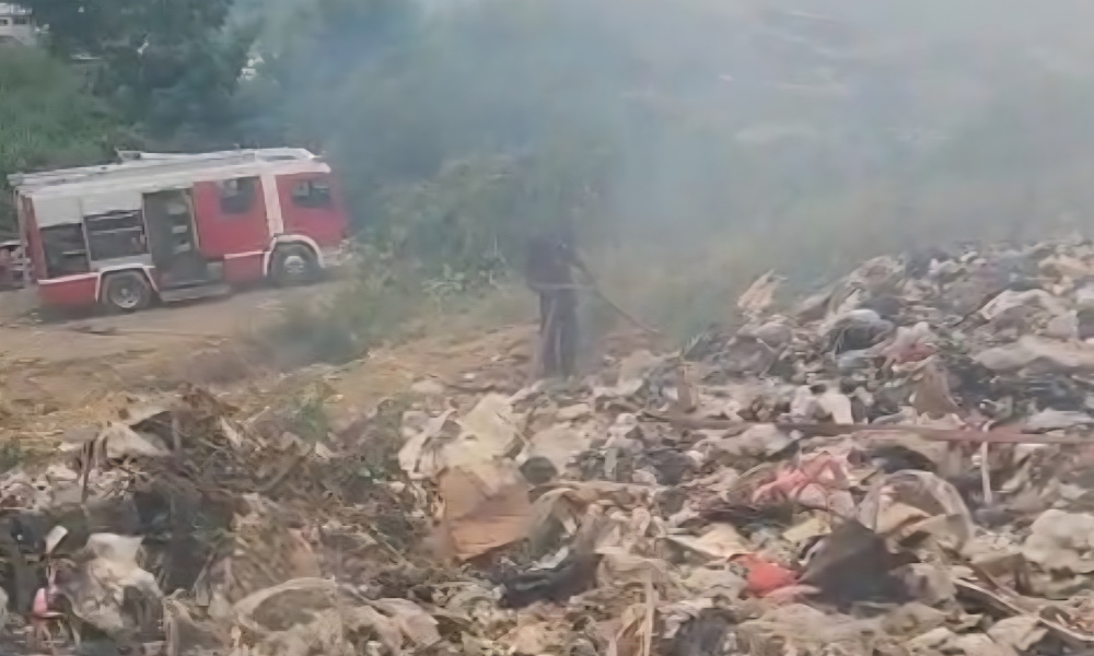 Deglo Landfill Fire Burns Into Second Day Despite Firefighting Efforts ...