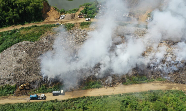 Fire at Deglos Landfill Brought Under Partial Control. Crews Continue Round-the-Clock Effort