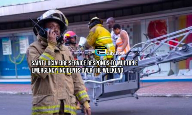 Saint Lucia Fire Service Responds to Multiple Emergency Incidents Over the Weekend