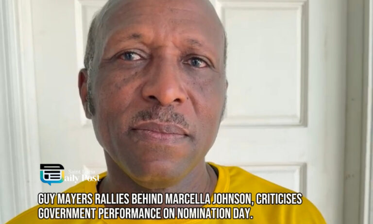 Guy Mayers Rallies Behind Marcella Johnson, Criticises Government Performance on Nomination Day