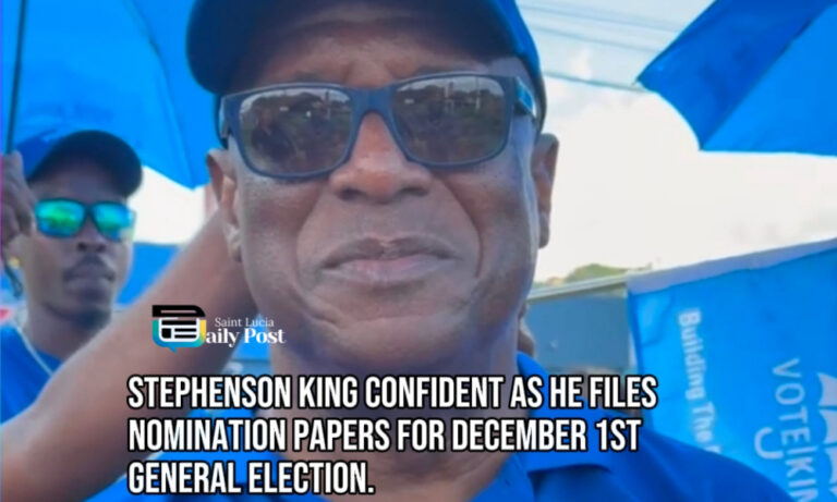 King Confident as He Files Nomination Papers for December 1st General Election