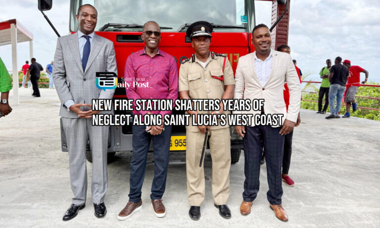 New Fire Station Shatters Years of Neglect Along Saint Lucia’s West Coast
