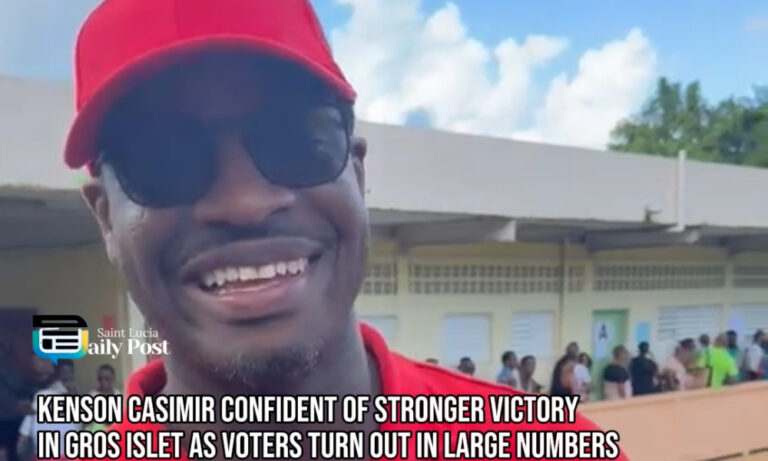 Kenson Casimir Confident of Stronger Victory in Gros Islet as Voters Turn Out in Large Numbers