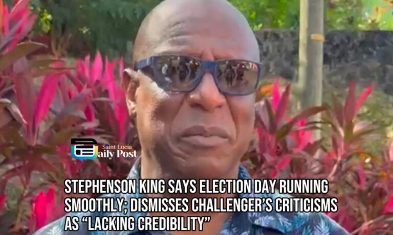 Stephenson King Says Election Day Running Smoothly; Dismisses Challenger’s Criticisms as “Lacking Credibility”