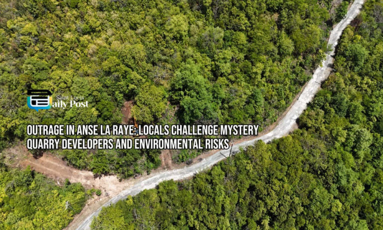 Outrage in Anse La Raye: Locals Challenge Mystery Quarry Developers and Environmental Risks