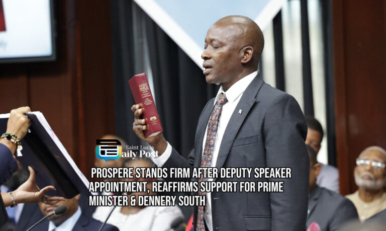 ‘No Issue With the Position’ – Alfred Prospere Stands Firm After Deputy Speaker Appointment, Reaffirms Support for Prime Minister DennerySouth