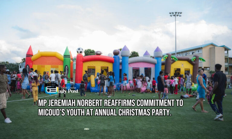 MP Norbert Reaffirms Commitment to Micoud’s Youth at Annual Christmas Party