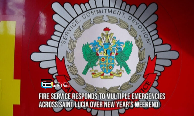 Fire Service Responds to Multiple Emergencies Across Saint Lucia Over New Year’s Weekend