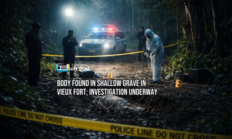 Body Found in Shallow Grave in Vieux Fort; Investigation Underway