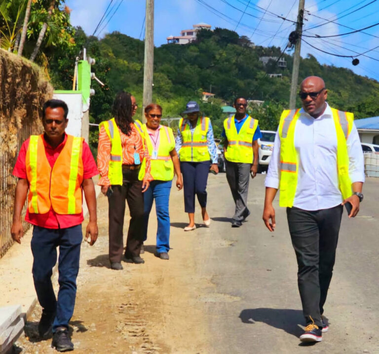 Minister Edward Hits the Ground Running with Islandwide Road Improvements
