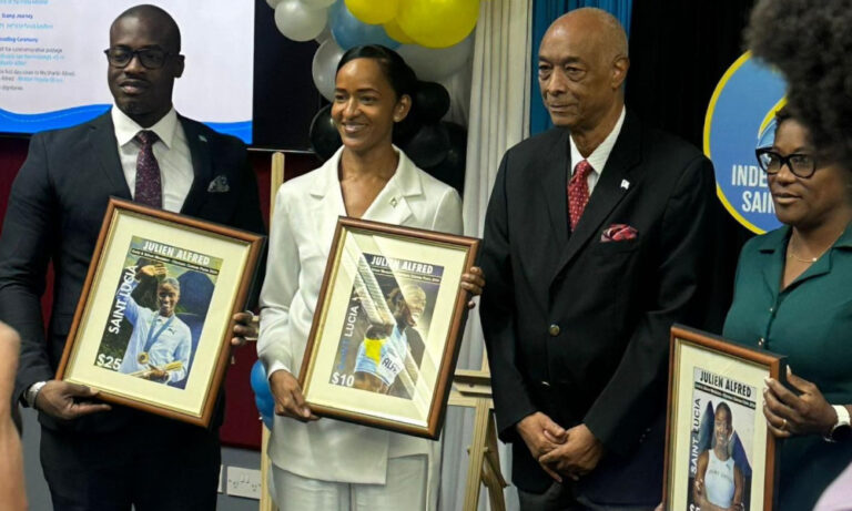 Saint Lucia Immortalizes Olympic Champion Julien Alfred with Historic Commemorative Stamp