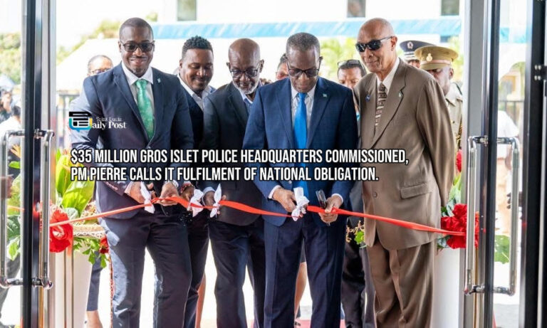 $35 Million Gros Islet Police Headquarters Commissioned, PM Pierre Calls It Fulfilment of National Obligation