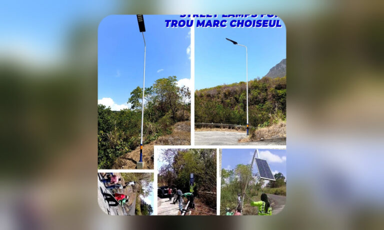 Trou Marc “Finally Sees the Light” as Solar Street Lamps Installed