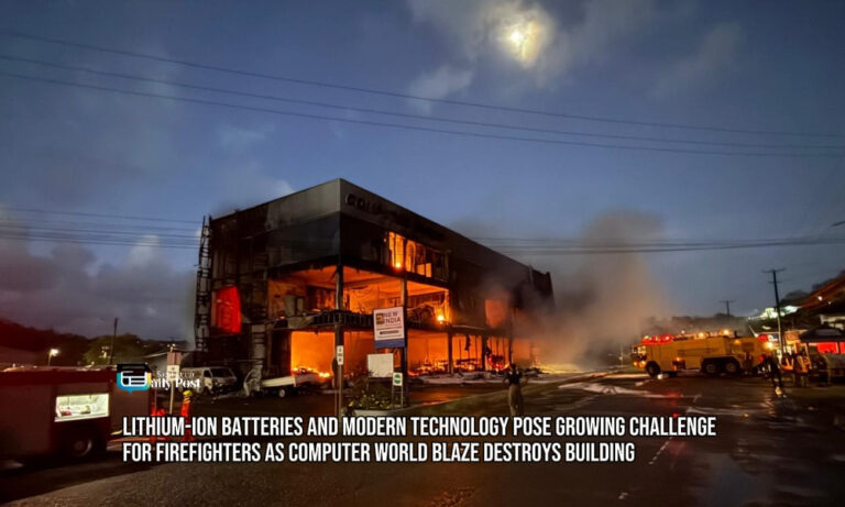 Lithium-Ion Batteries and Modern Technology Pose Growing Challenge for Firefighters as Computer World Blaze Destroys Building