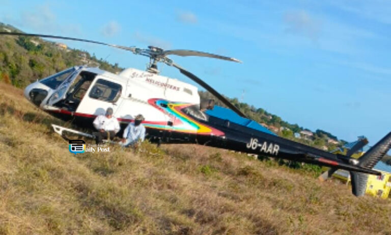 Pilots and Passengers Unharmed After Helicopter Makes Emergency Landing in Choiseul