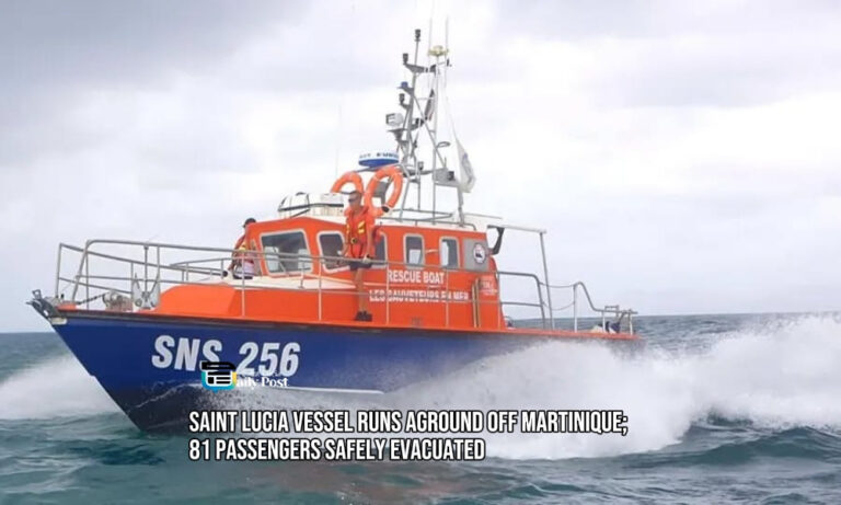 Saint Lucia Vessel Runs Aground Off Martinique; 81 Passengers Safely Evacuated