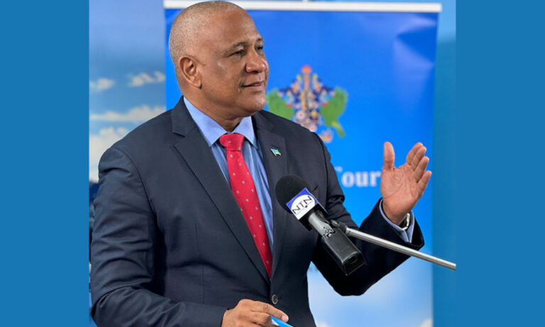 Hilaire Rebukes ‘Irresponsible’ Social Media Claims Over Temporary Fence at Reduit Beach