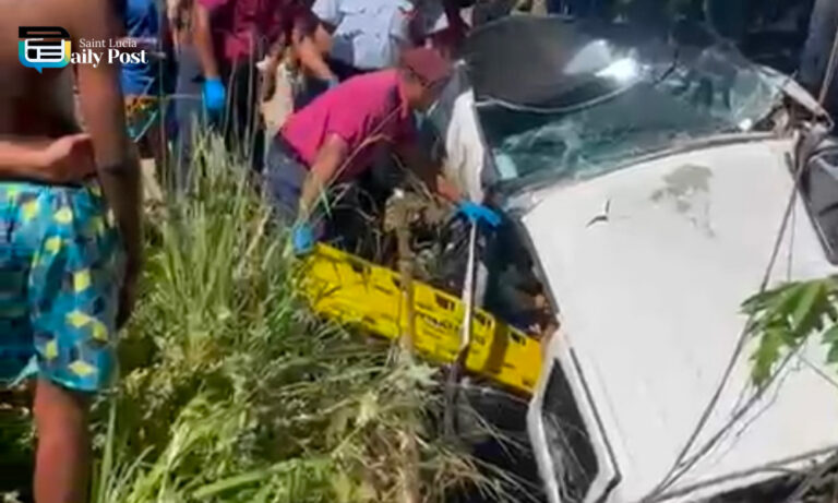 Two Men Hospitalised After Vehicle Veers Off Palmiste Highway