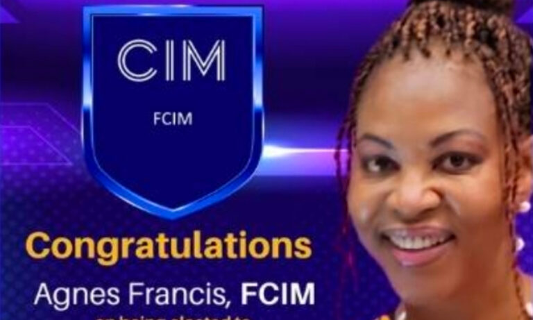 Agnes Francis Joins Global Marketing Elite with Prestigious FCIM Recognition