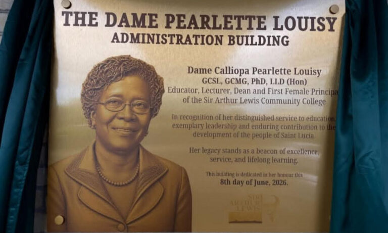Historic Day at SALCC as Administrative Block Takes Dame Pearlette Louisy’s Name