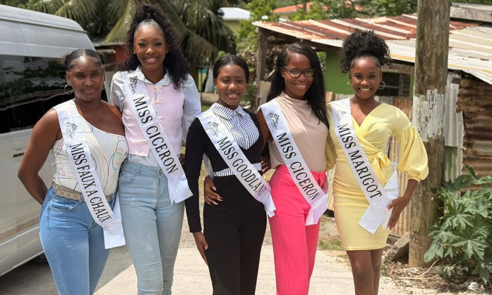 The Miss Castries South Pageant Contestants Take Community Development Message into Constituency.