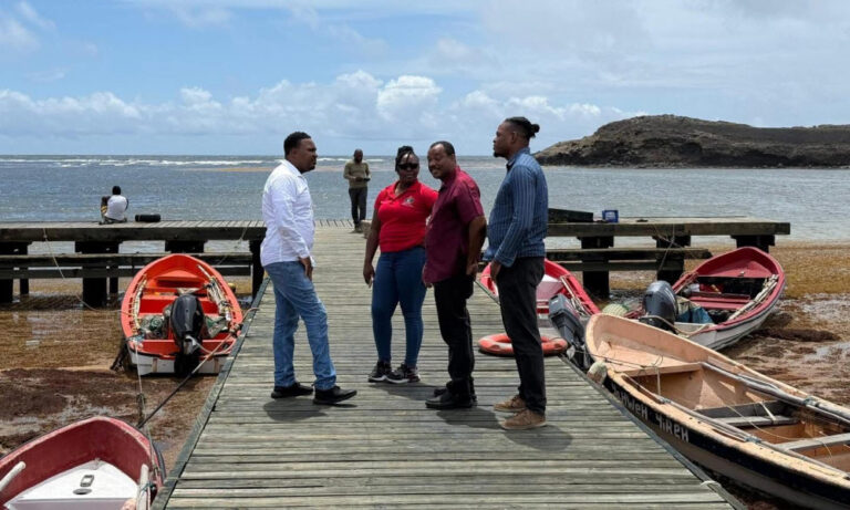 Sargassum Chokes Micoud North Jetty, Threatening Fishers’ Livelihoods