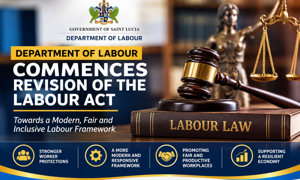 Saint Lucia’s Labour Act Set for Overhaul as Government Targets Changing World of Work